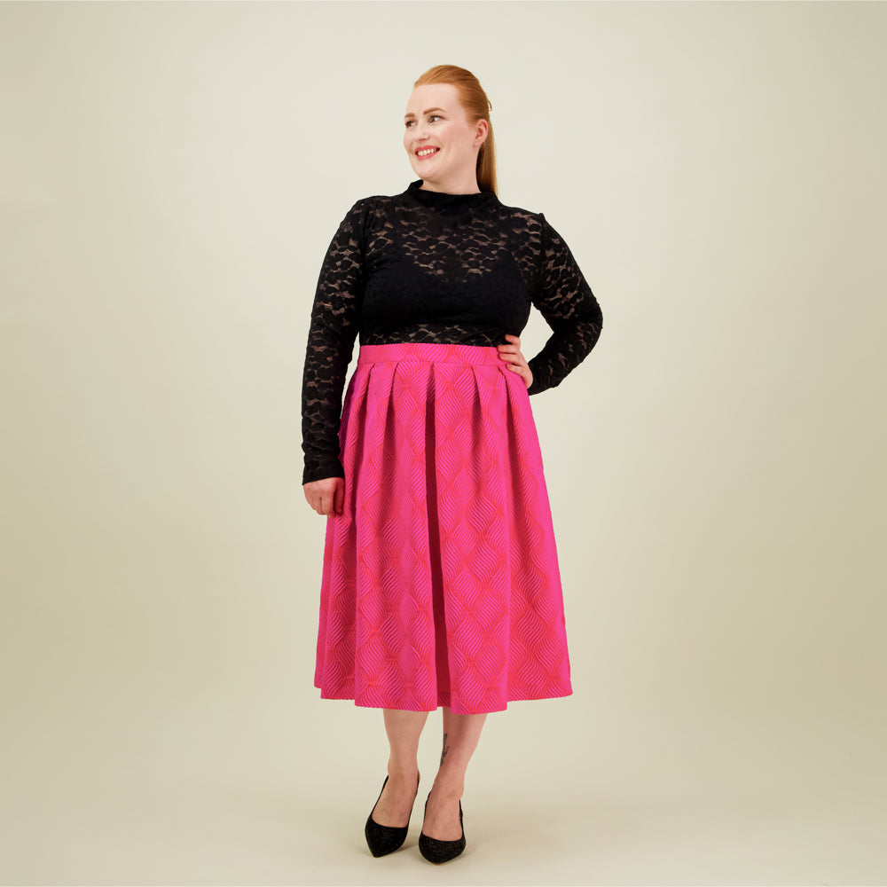 Jacquard Skirt, Pinky