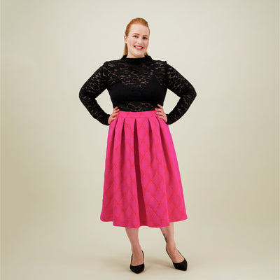 Jacquard Skirt, Pinky