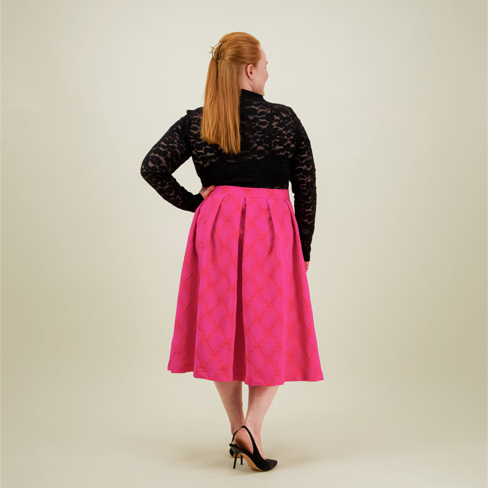 Jacquard Skirt, Pinky