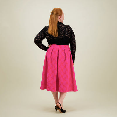 Jacquard Skirt, Pinky
