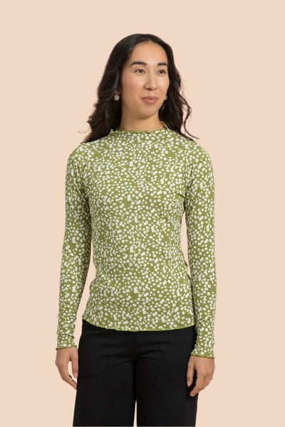 Rib Turtleneck, Flora Olive