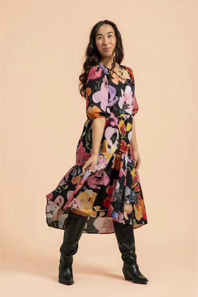 Tiered Midi Dress, Wild Lea