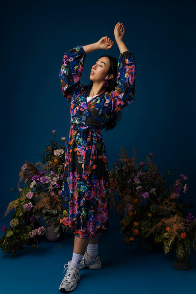 Wrap Midi Dress, Sweet Pea