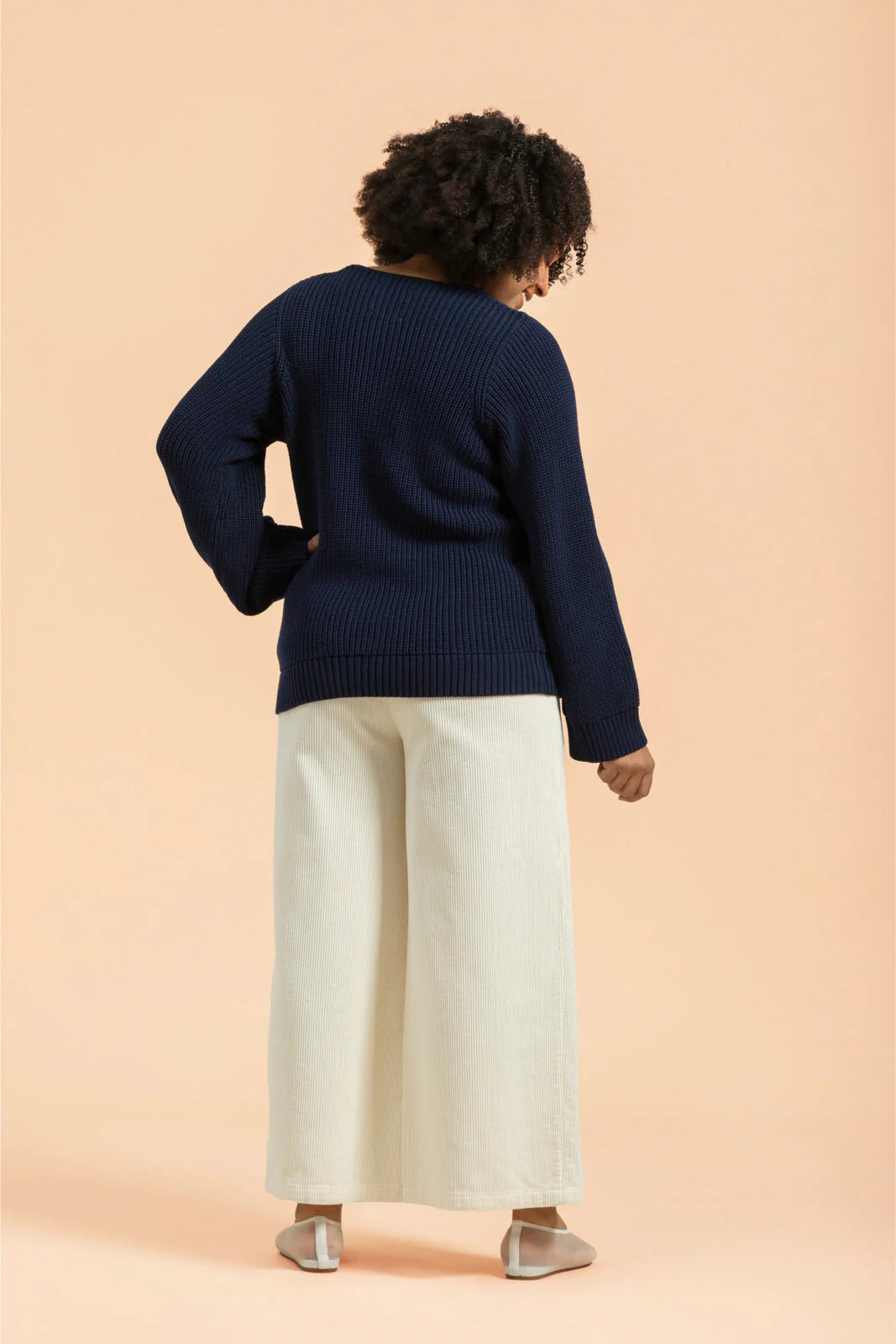 V-neck Jumper, Navy