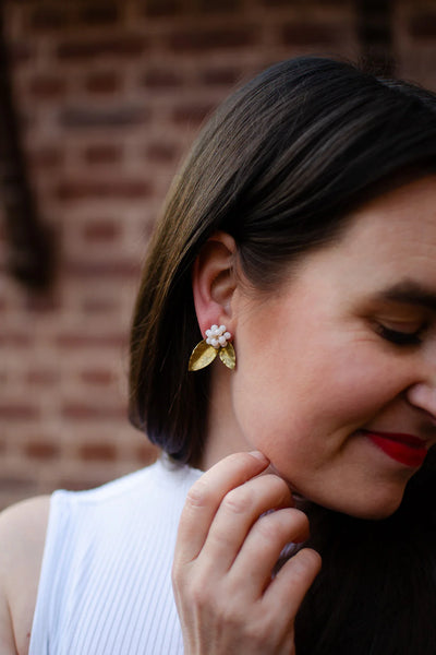 Lali Gurans Earrings, Pale pink