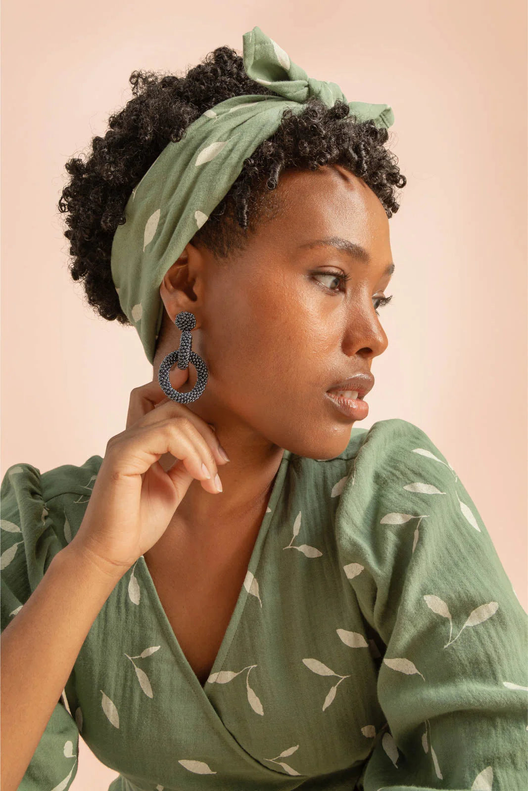 Square Scarf, Sage Wind