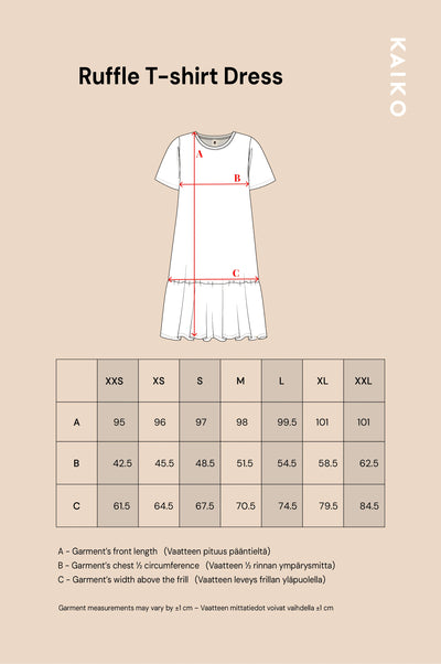 Ruffle T-Shirt Dress, Daisy