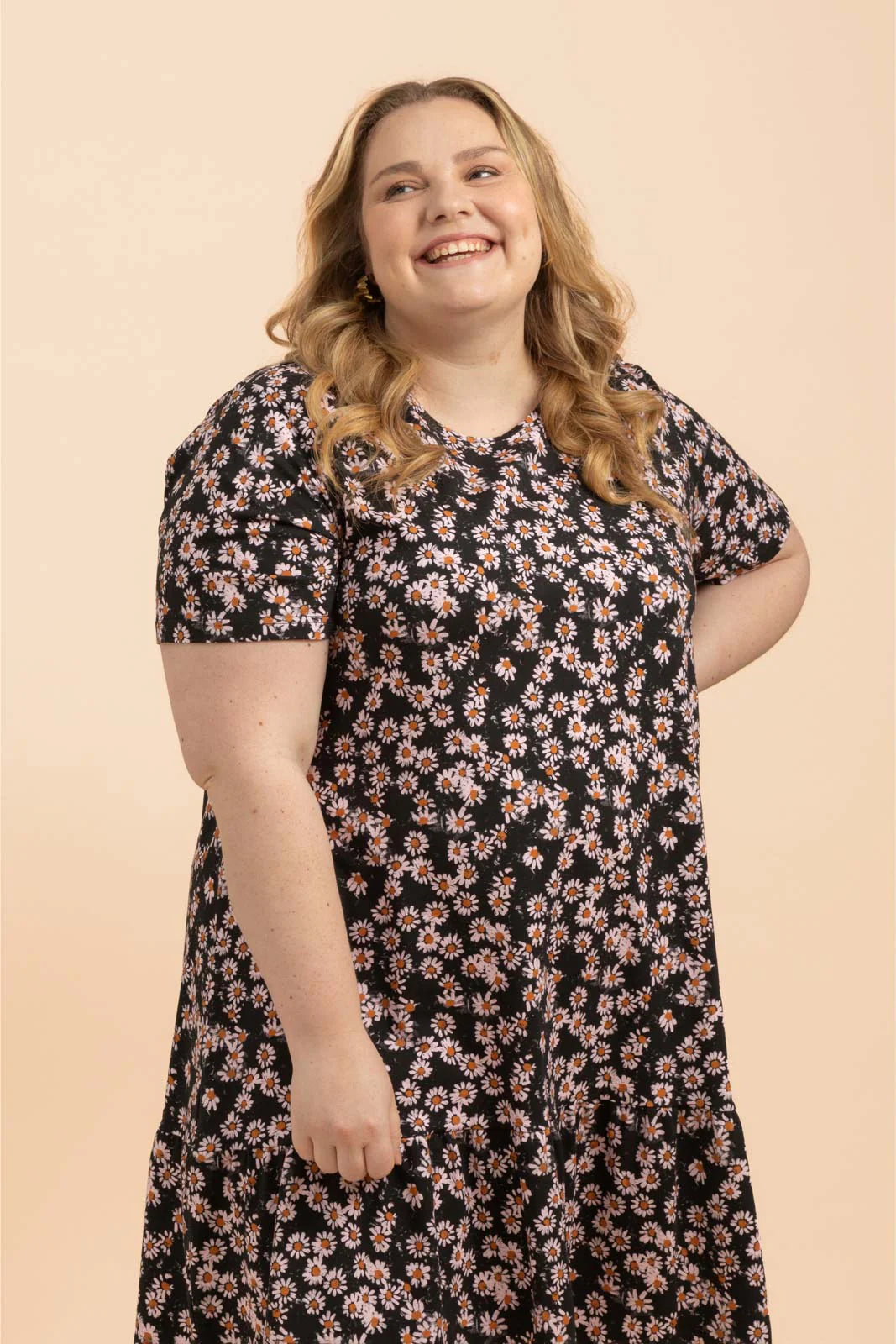 Ruffle T-Shirt Dress, Daisy