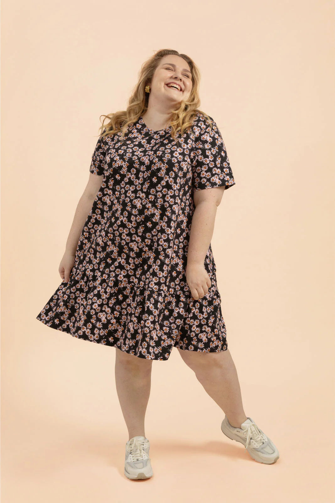 Ruffle T-Shirt Dress, Daisy
