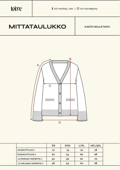 Kaste Neuletakki, Beige