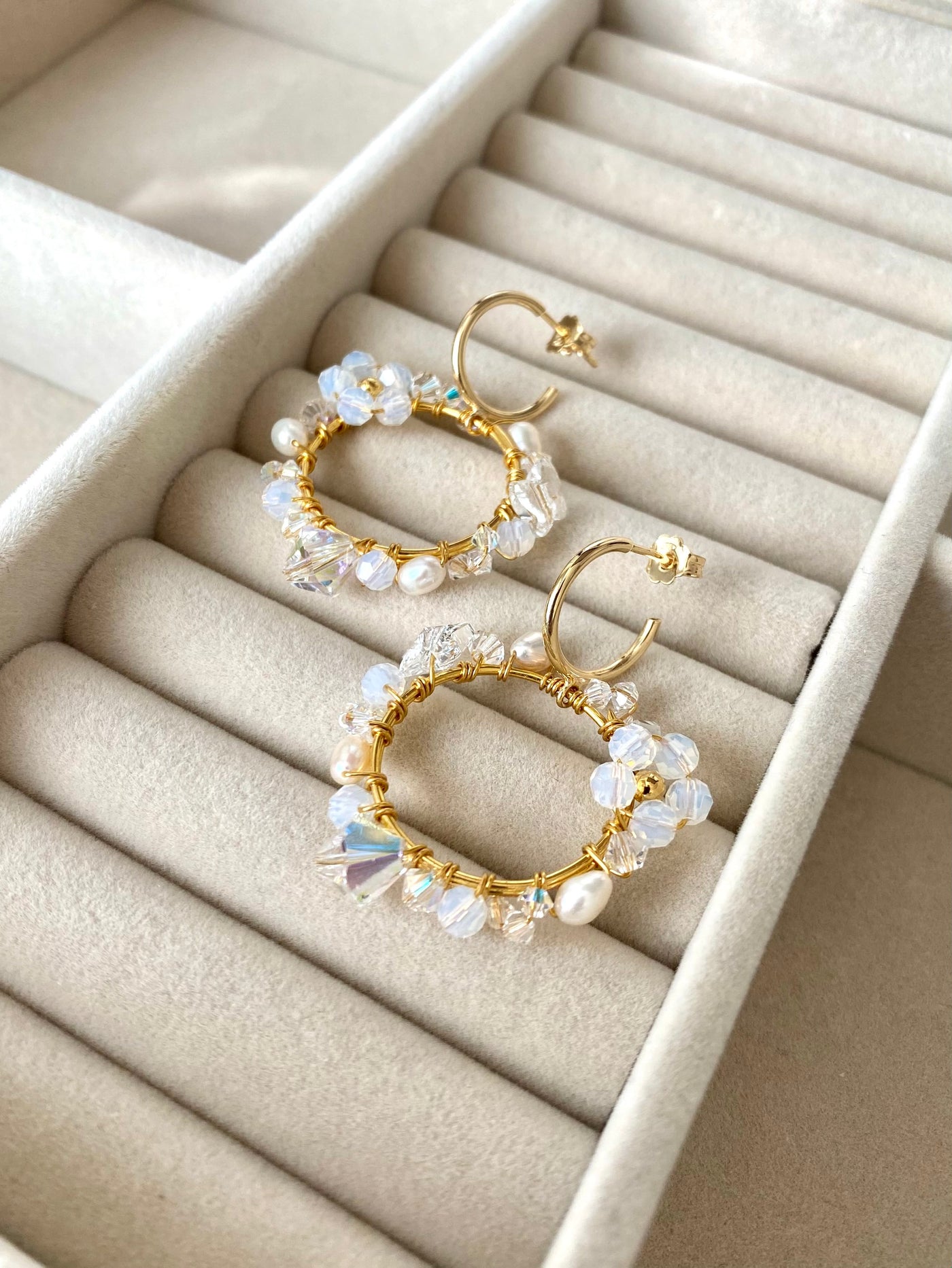 Keskikesä Korvakorut, Kullattu Hopea