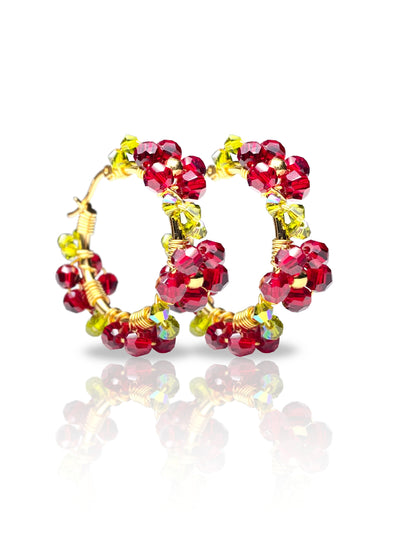 Kristalliniitty Korvakorut, Kullattu, eri värejä