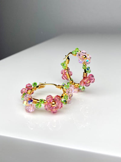 Kristalliniitty Korvakorut, Kullattu, eri värejä