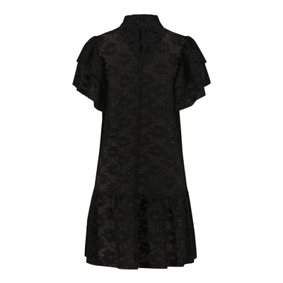 Frill Lace Dress, Licorice