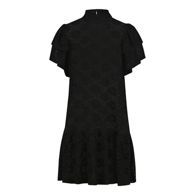 Frill Lace Dress, Licorice