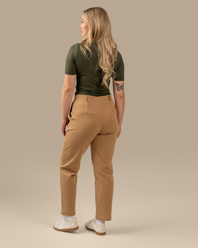 Laskoshousut, Beige
