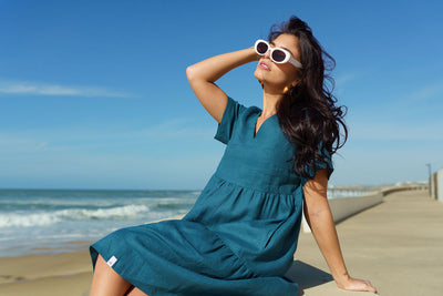 Layered Dress, Crystal Teal