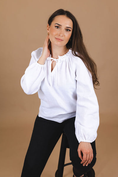Paloma Blouse, Coconut Milk