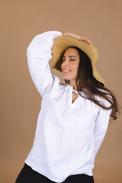 Paloma Blouse, Coconut Milk