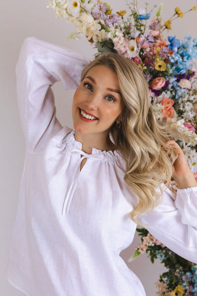 Paloma Blouse, Coconut Milk