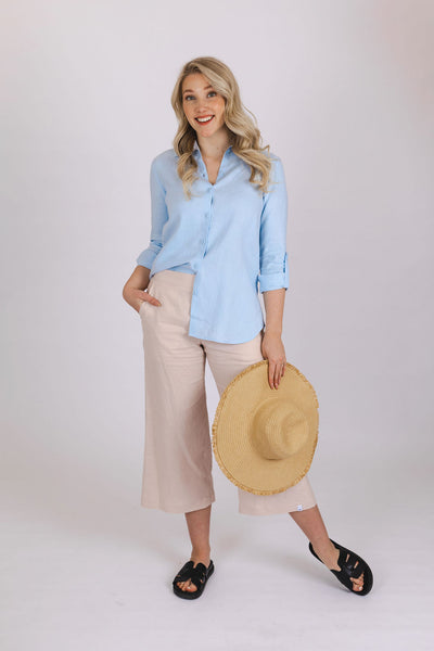 Chloe Shirt, Sky Blue
