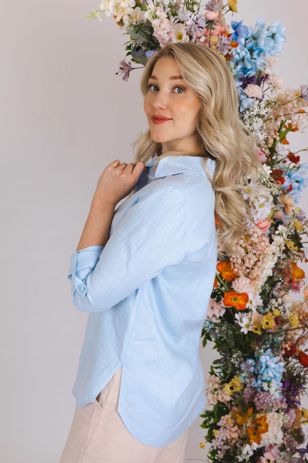 Chloe Shirt, Sky Blue