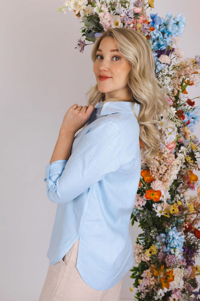 Chloe Shirt, Sky Blue