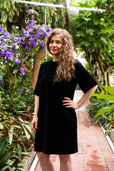 Juniper Dress, Musta Sametti