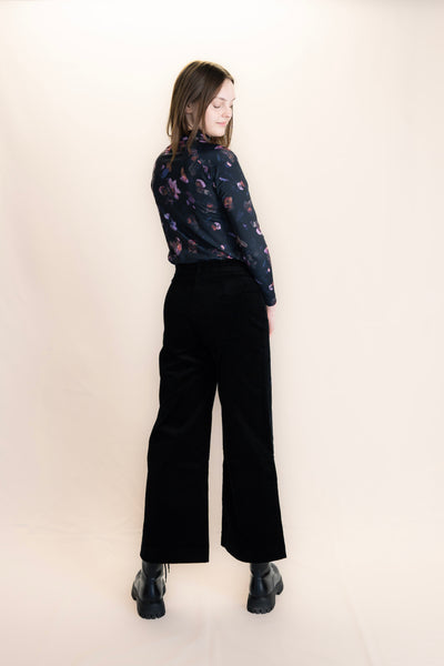 Corduroy Trousers, Black