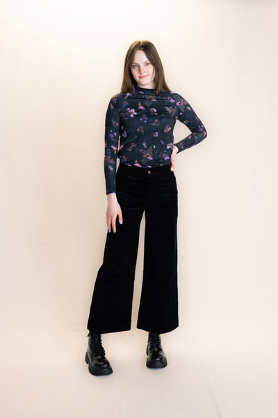 Corduroy Trousers, Black