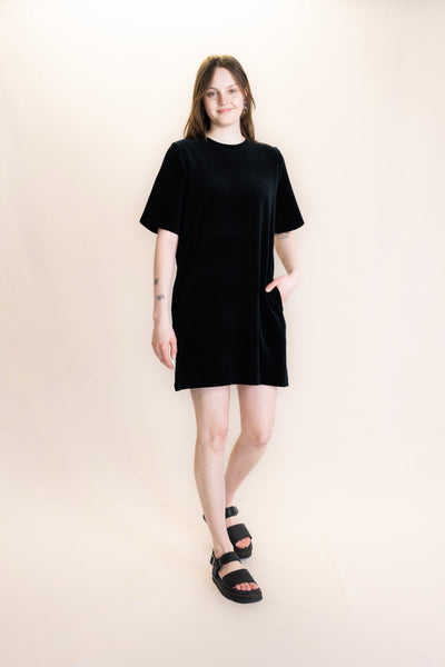 Juniper Dress, Musta Sametti