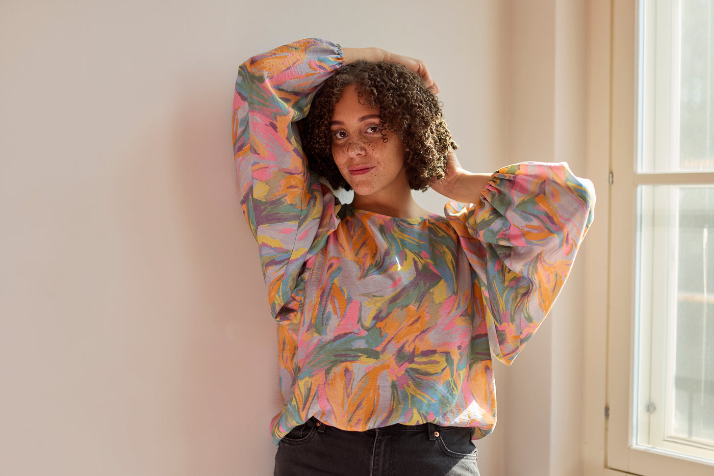 Utopy Volume Sleeve Blouse