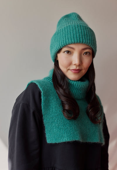 Mohair Neck Warmer, Licorice