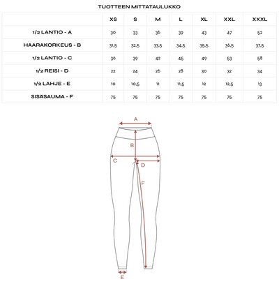 Leggingsit, Musta