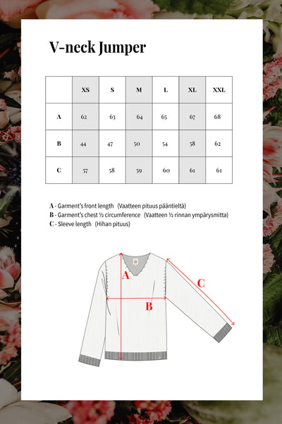 V-neck Jumper, Offwhite