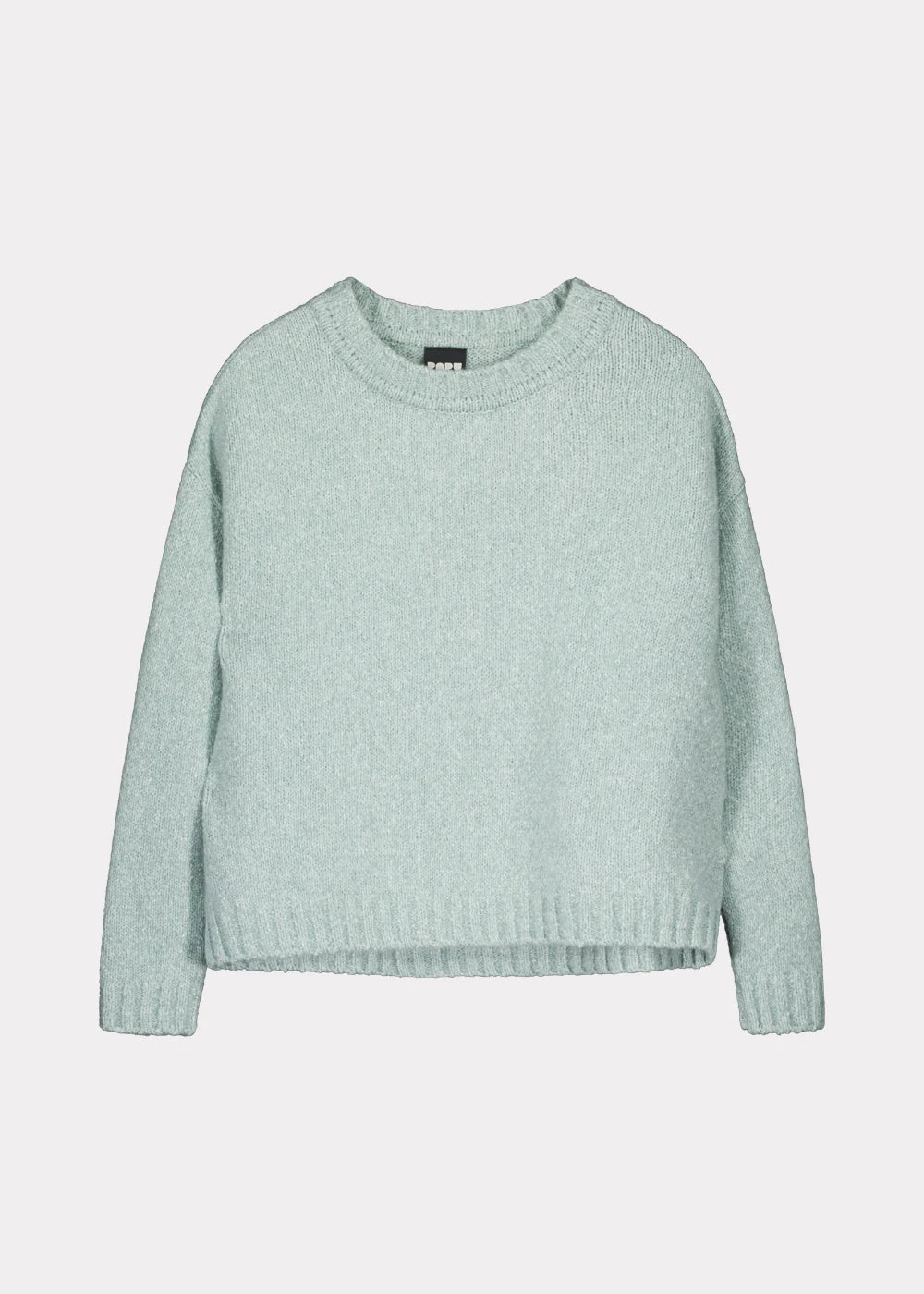 O-neck Pullover Fluffy Knit, Jade