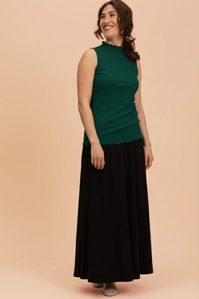 Rib Top, Dark Green
