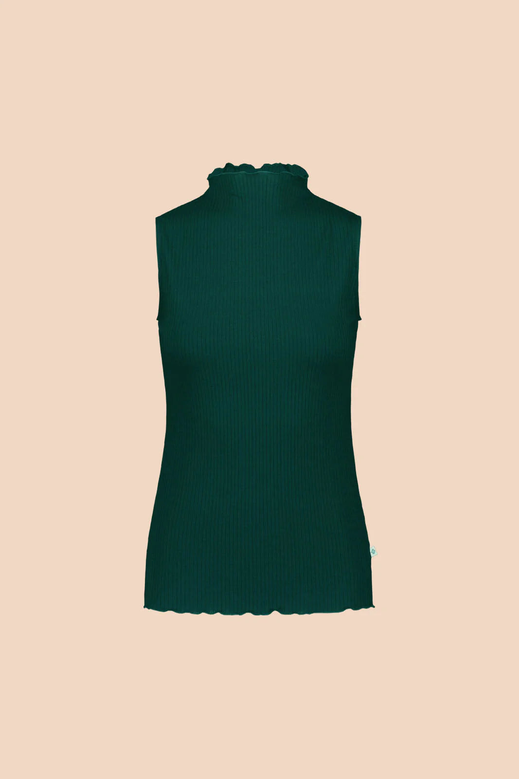 Rib Top, Dark Green