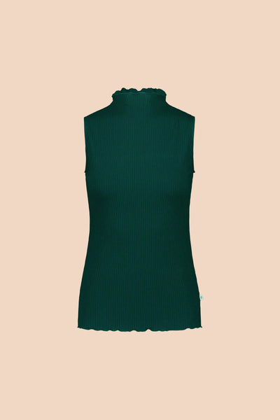 Rib Top, Dark Green