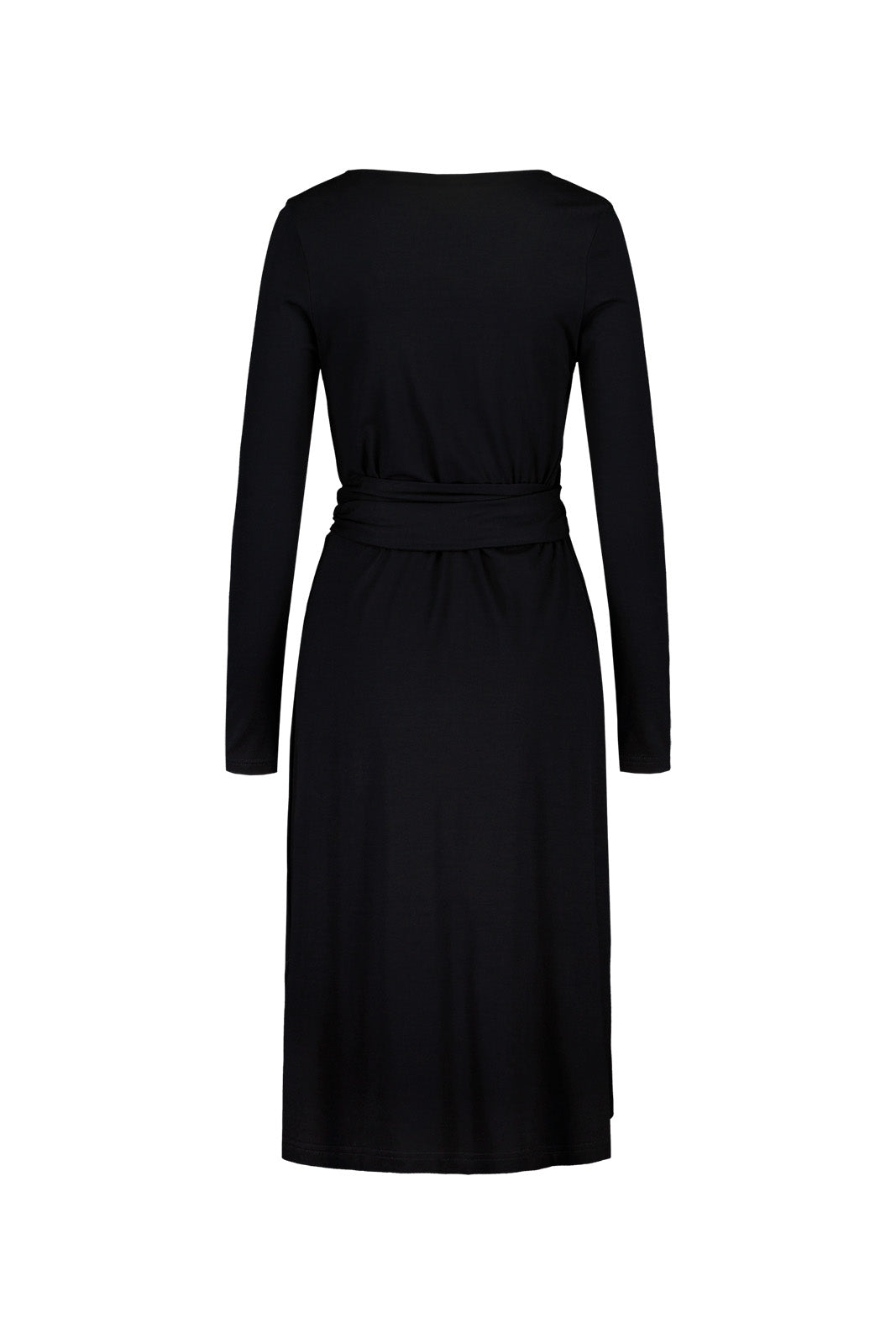 Soft Wrap Dress, Black