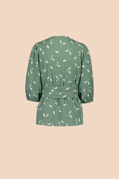 Wrap Blouse, Sage Wind