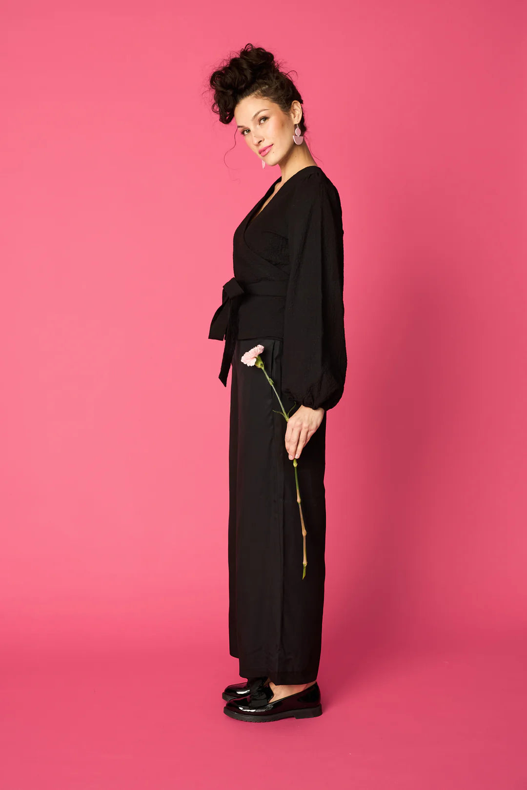 Papu Design Puff Wrap Shirt, Black – Miela