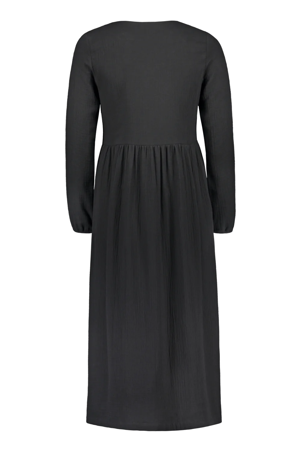 Button Dress, Black