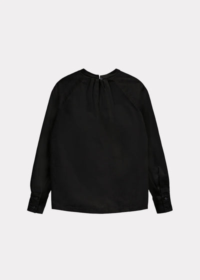 Pleated Shirt Babycord, Black