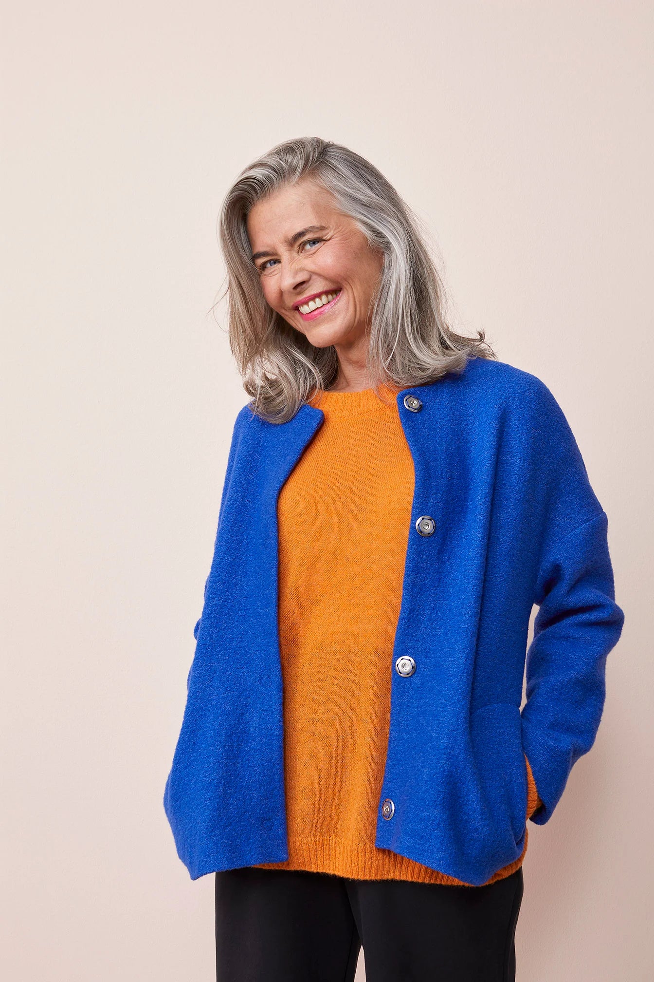 O-Neck Pullover, Orange