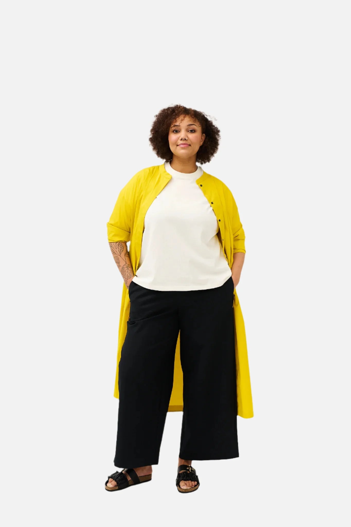 Architect Dress, Saffron Yellow