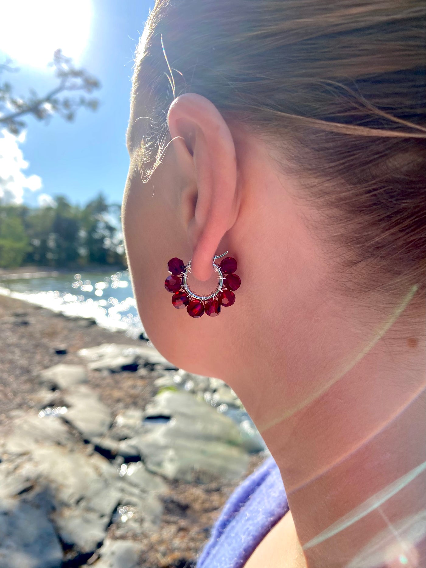 Pikkurenkaat Korvakorut, Hopea