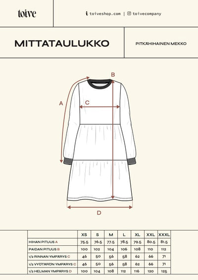 Pitkähihainen Mekko, Varjot Mahonki