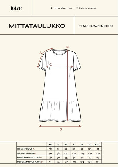 Poimuhelmainen Mekko Roosa