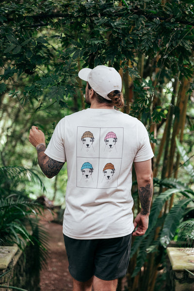 Pop Dog T-Shirt, Birch White